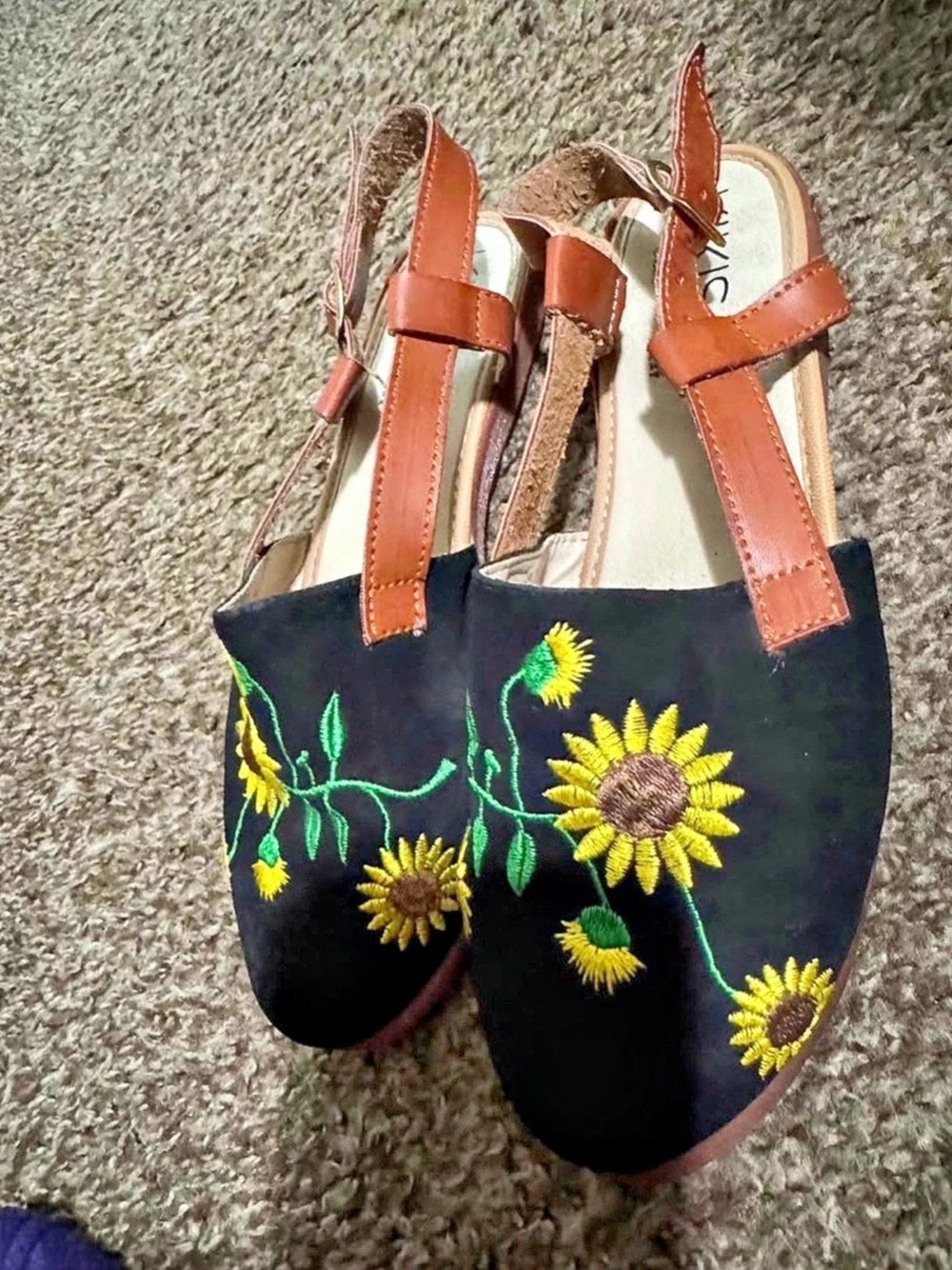 Embroidered Floral Espadrille Shoes